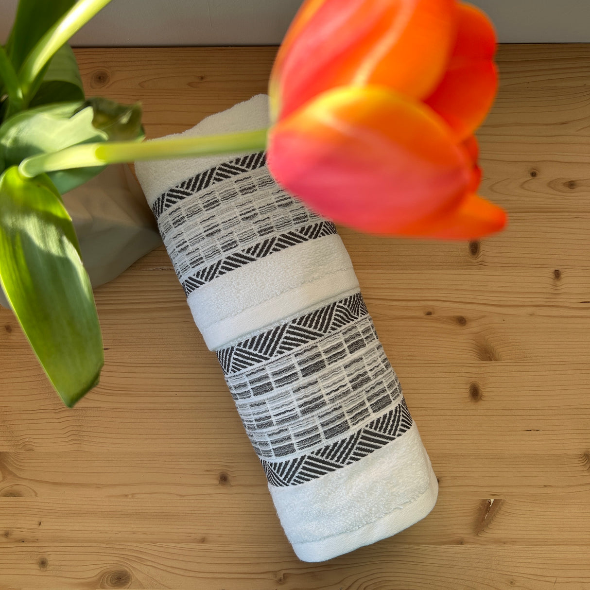 Set Asciugamani 1+1 PLISSE in cotone - ACCA24