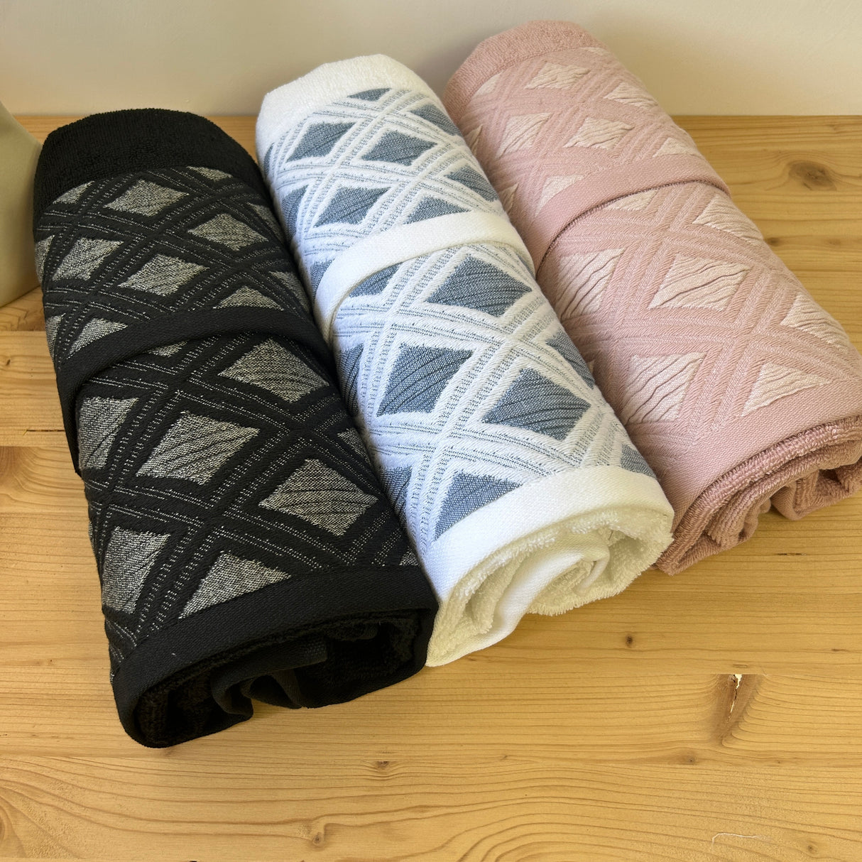 Set Asciugamani 3+3 ROMBI By Maestri Cotonieri