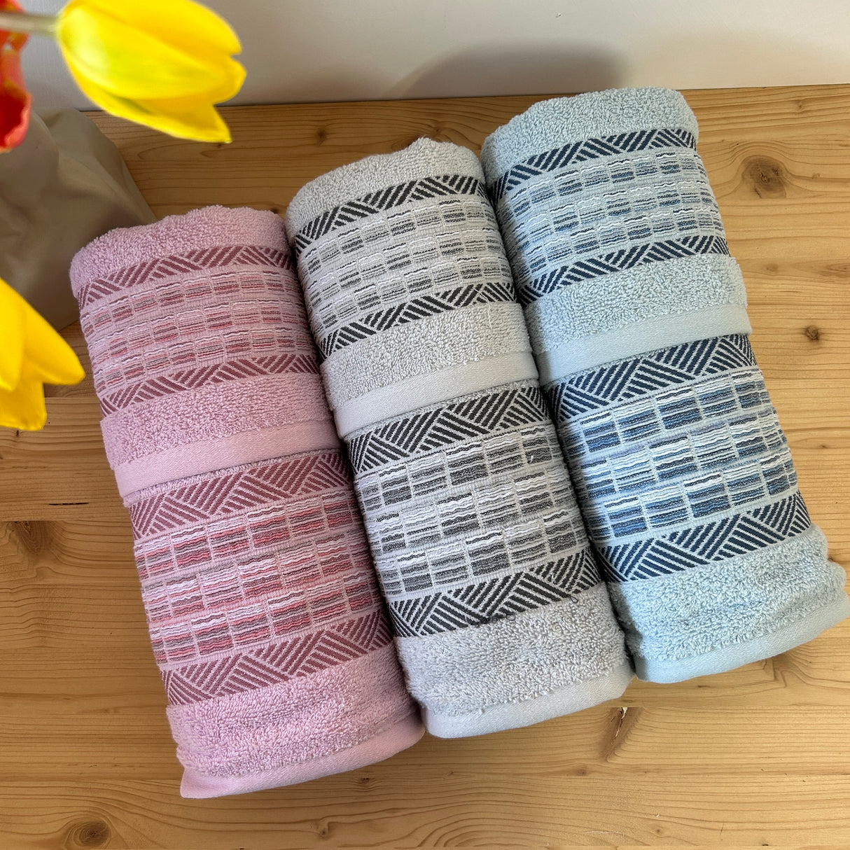 Set Asciugamani 3+3 PLISSE by Acca24