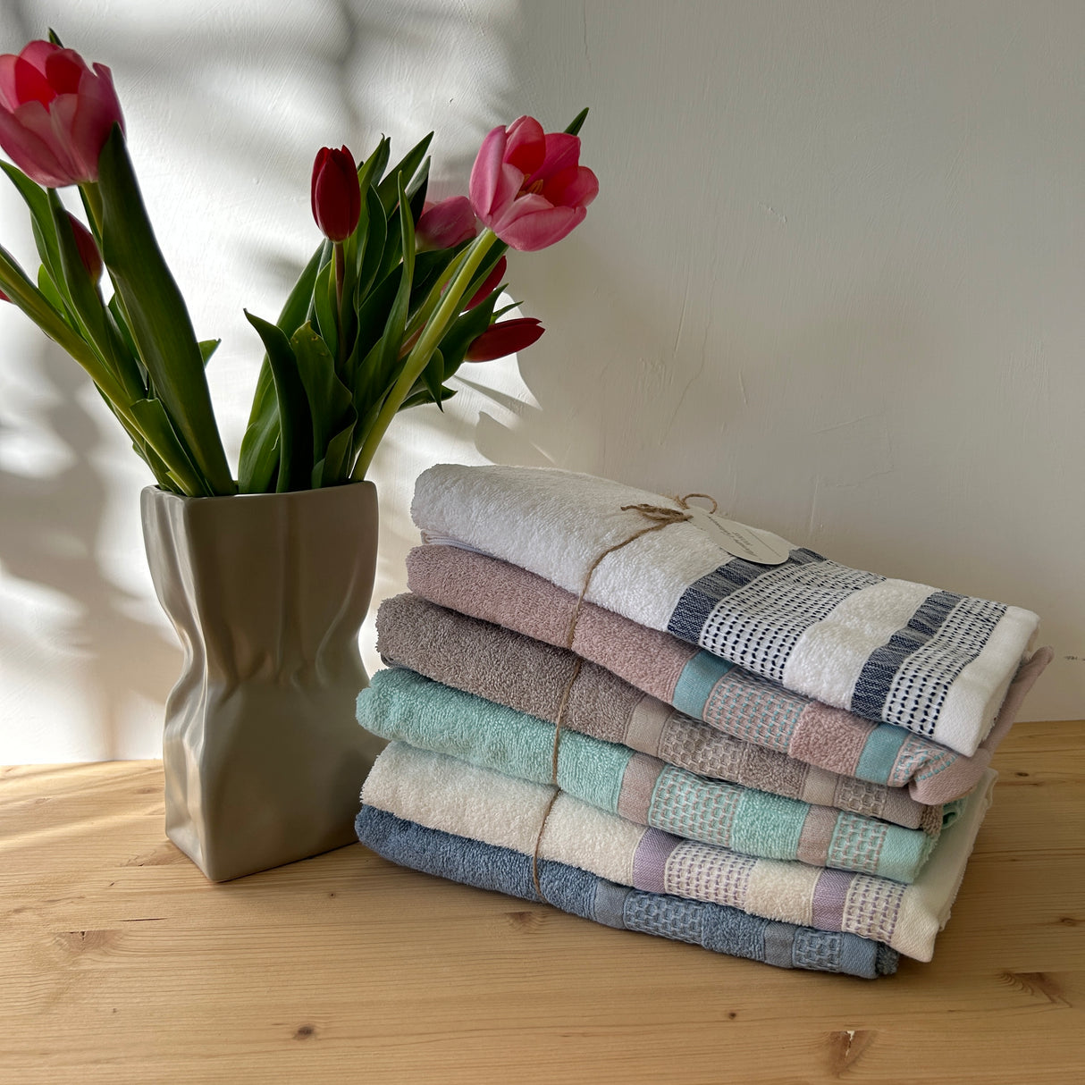 Set 2 Asciugamani Viso CLARA By Maestri Cotonieri