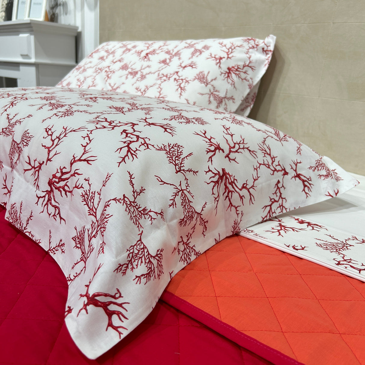 Completo Lenzuola Corallini By Opera Prima Firenze