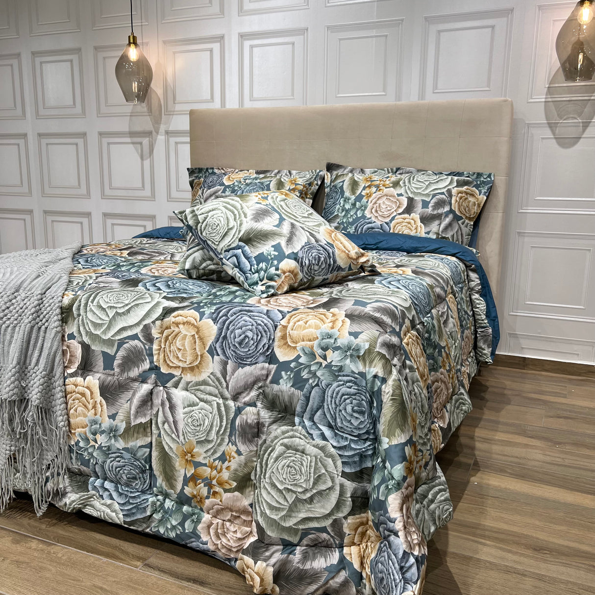 Trapunta BOUQUET in piuma d'oca By Reevèr