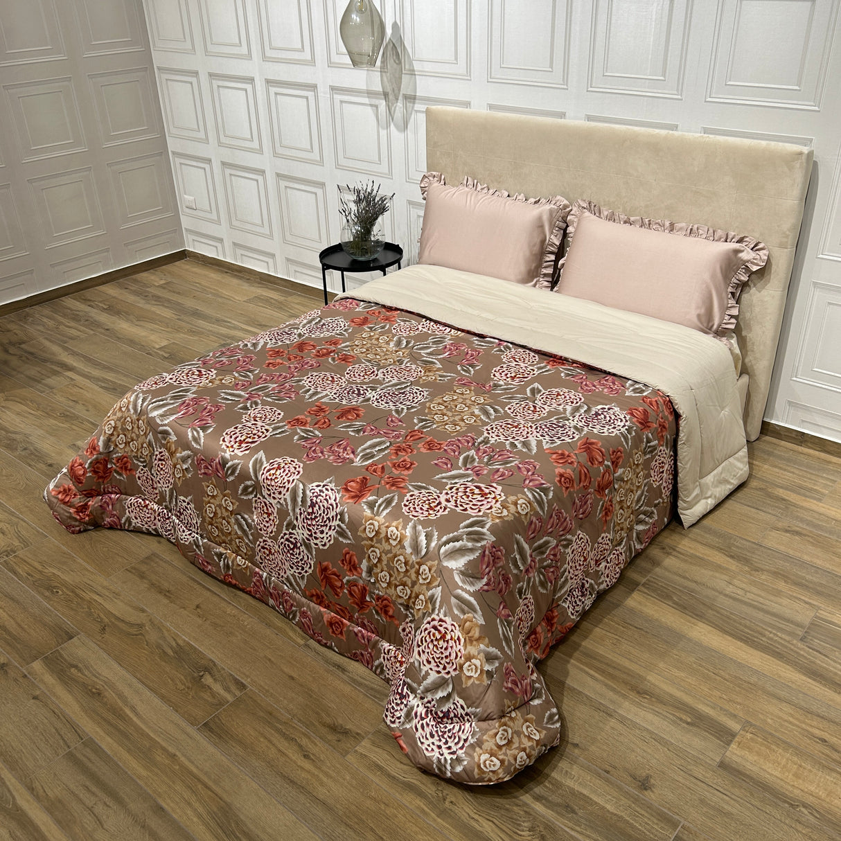 Trapunta ORTENSIA Tortora By Reevèr