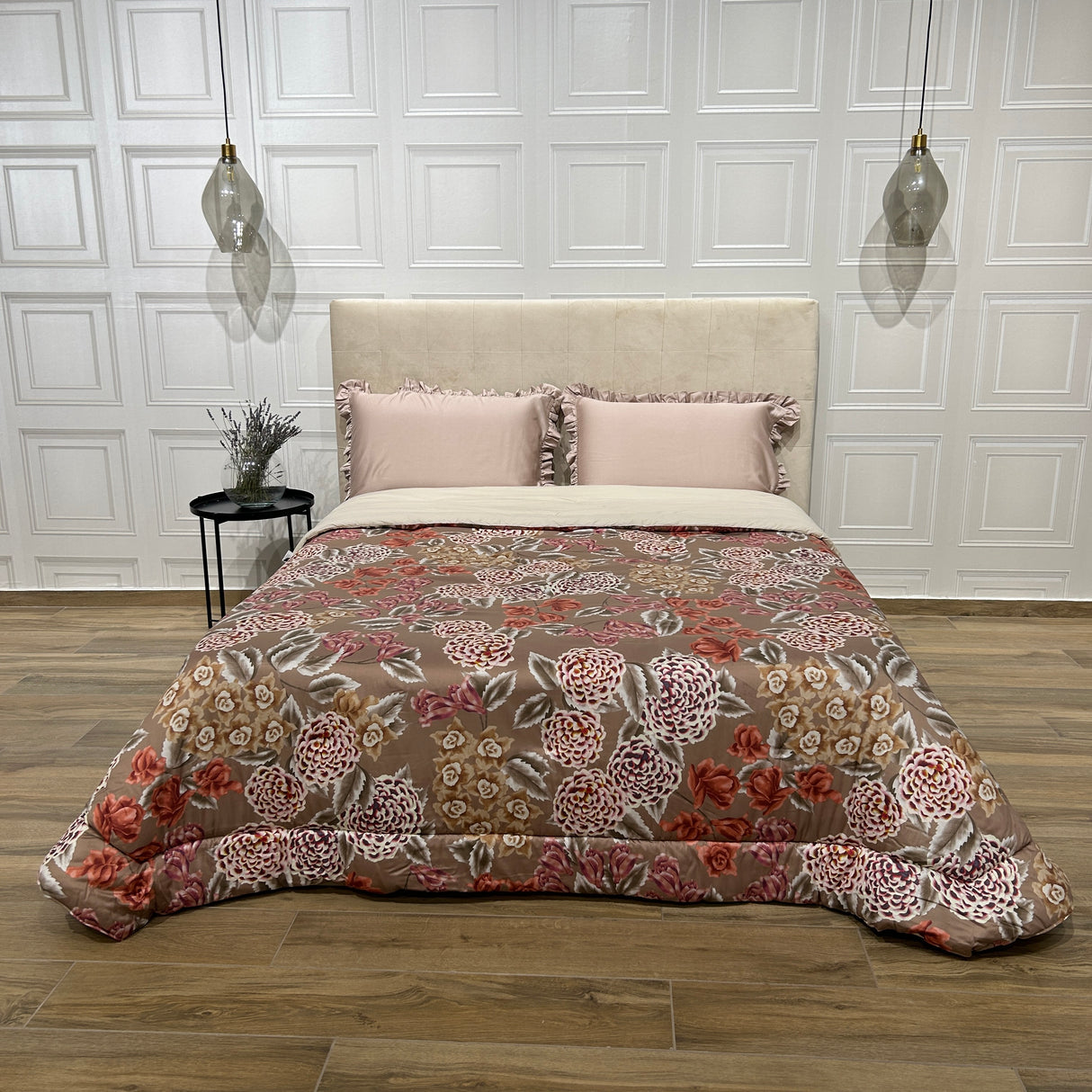 Trapunta ORTENSIA Tortora By Reevèr