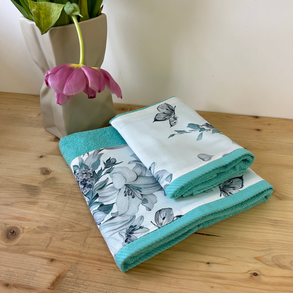 Set Asciugamani 1+1 BOUQUETS by Opera Prima Firenze