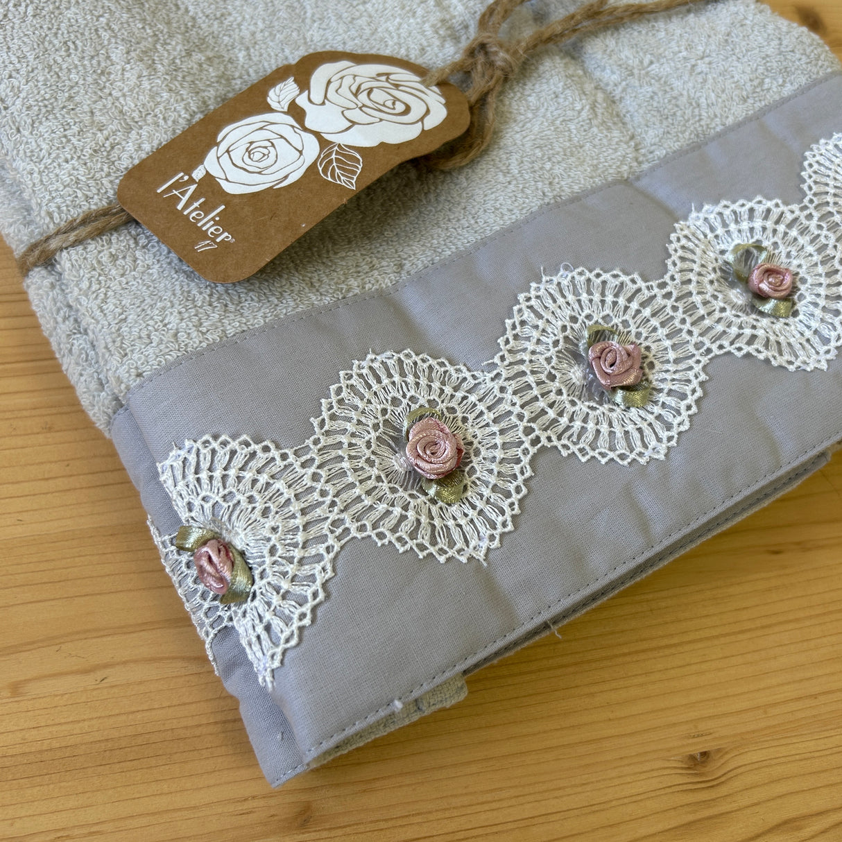 Set Asciugamani 1+1 BOCCIOLO By l'Atelier 17