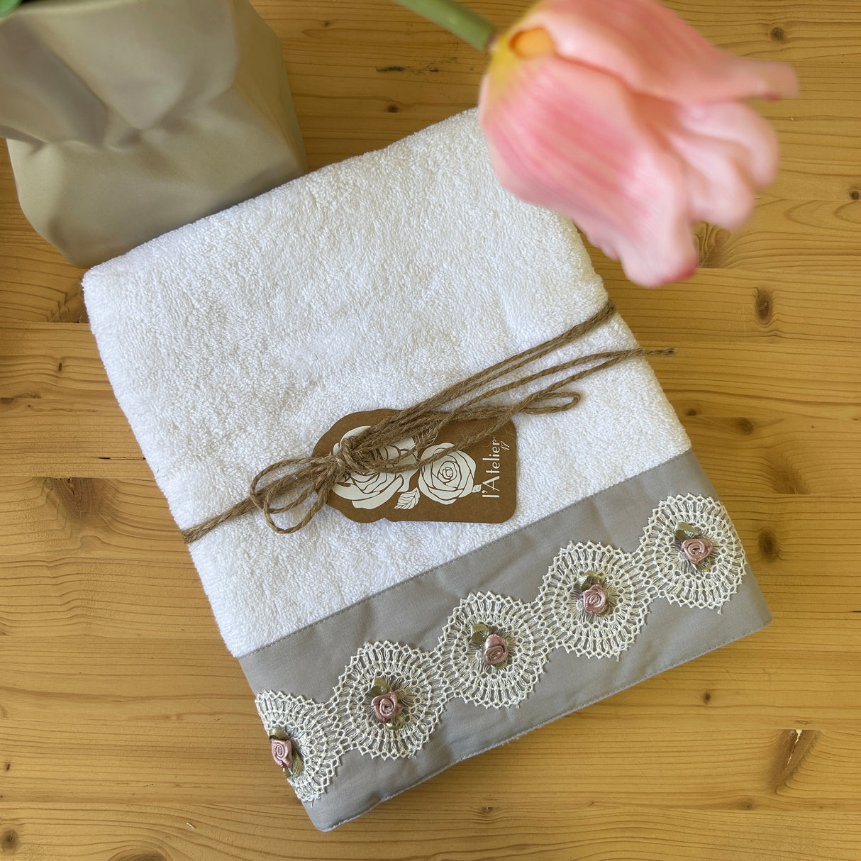 Set Asciugamani 1+1 BOCCIOLO By l'Atelier 17