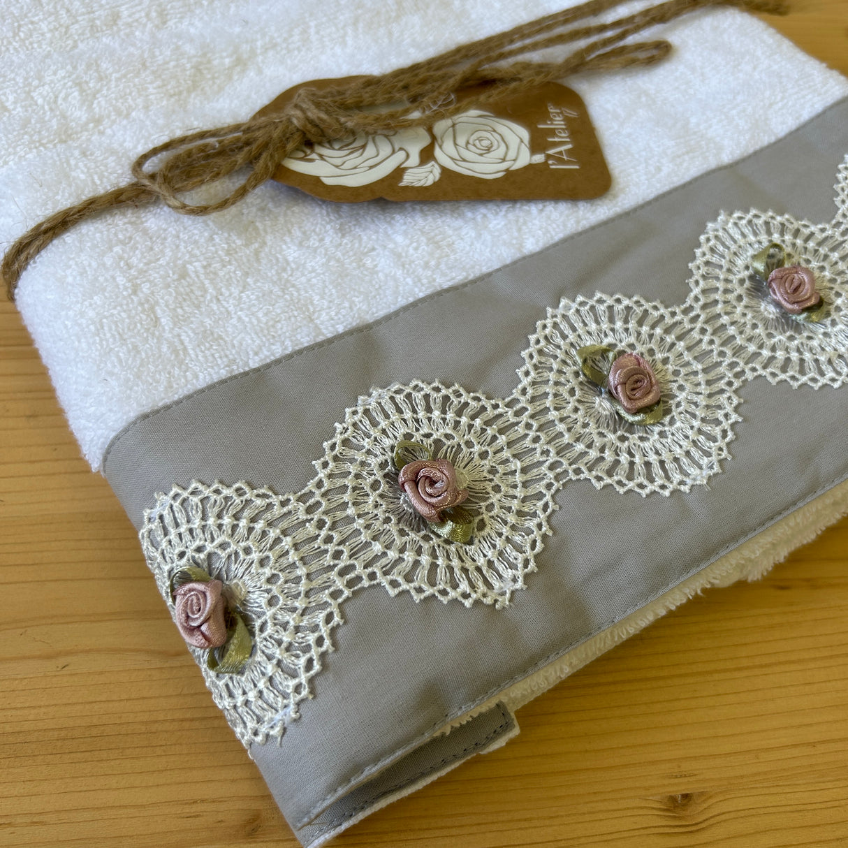 Set Asciugamani 1+1 BOCCIOLO By l'Atelier 17