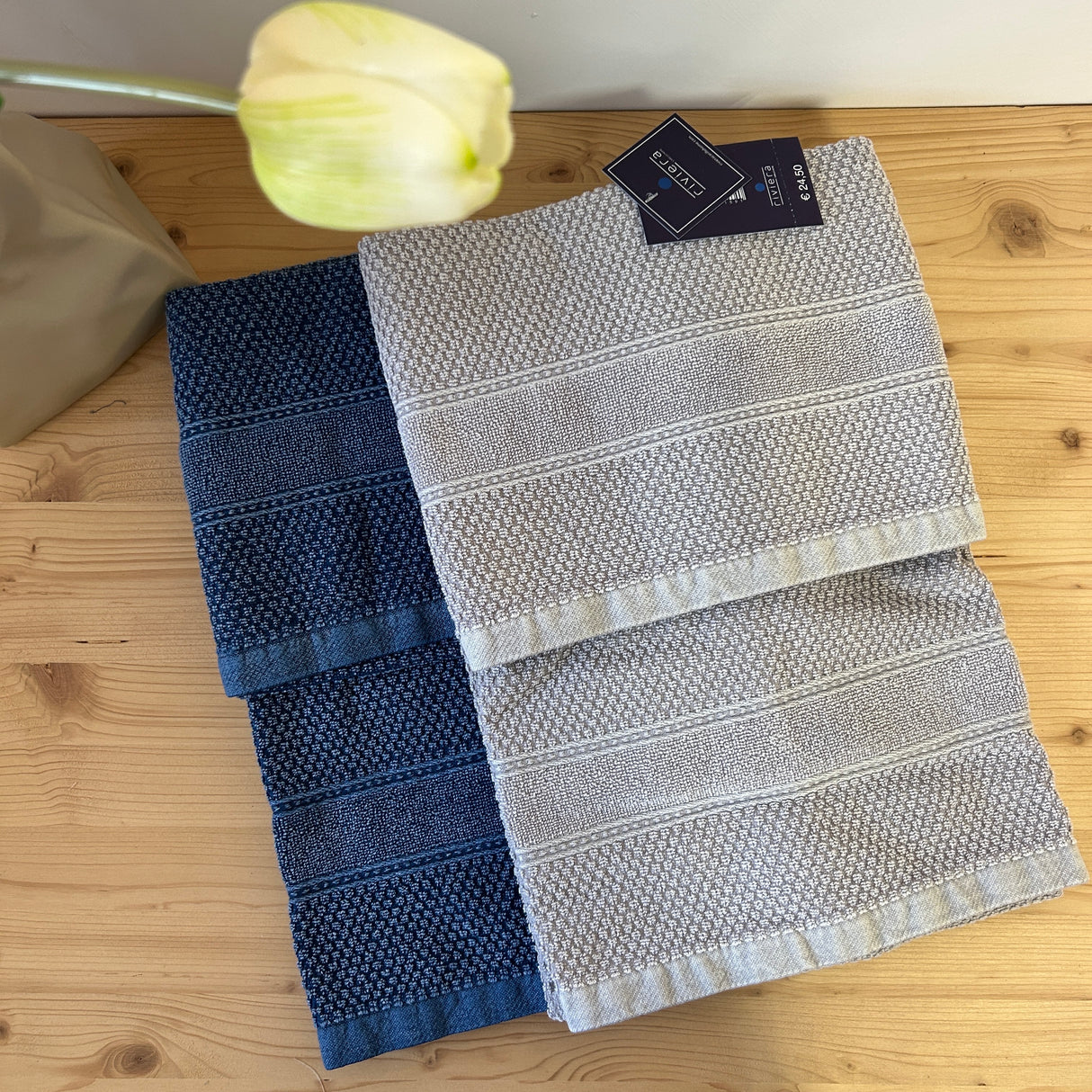 Set Asciugamani 1+1 DENIM by Riviera
