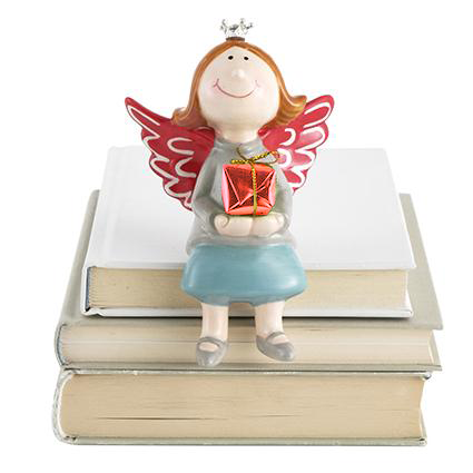 Angelo Seduto Con Regalo 12cm By Montemaggi (Natale)