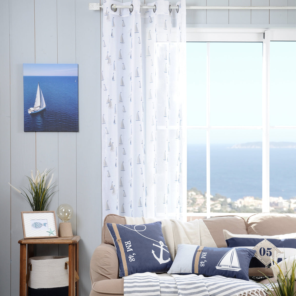 Pannello Tenda OLONNE Blu 135x260 - Stof