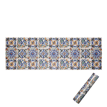 Tappeto Passatoia BLU e ARANCIO in P.V.C by Montemaggi