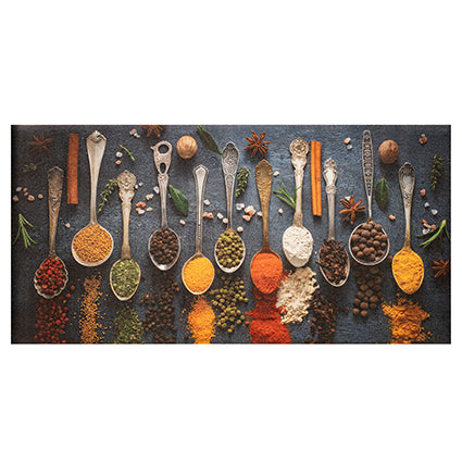 Tappeto Passatoia Cucchiai SPEZIE in Vinile Stampato by Montemaggi