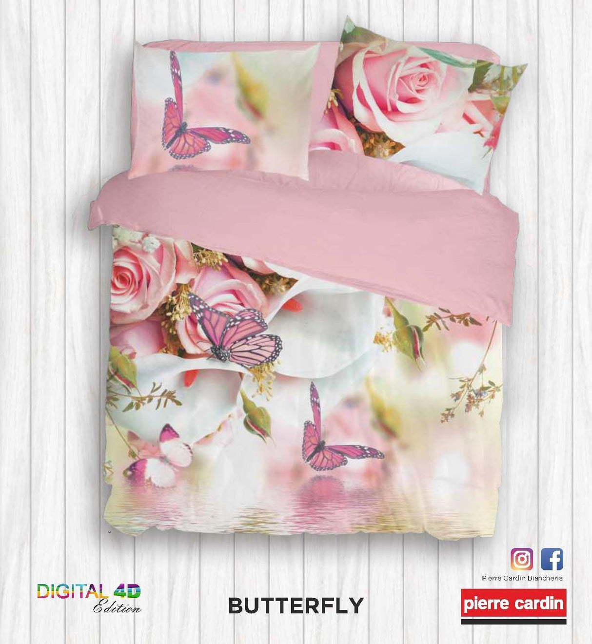 Completo lenzuola Modello Copriletto BUTTERFLY by Botticelli