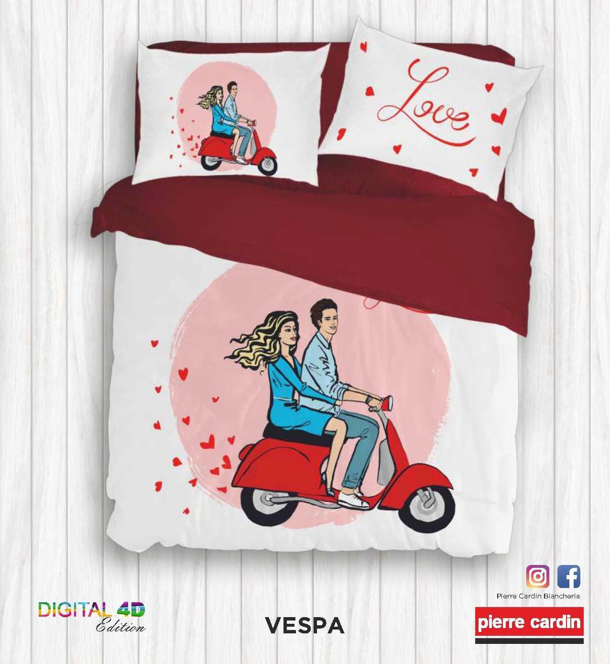 Completo lenzuola Modello Copriletto VESPA by Botticelli