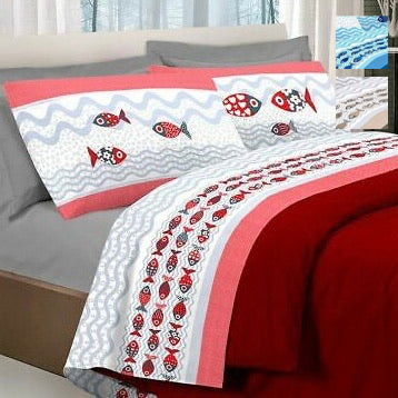 Completo Lenzuola PESCIOLINI By Pensieri Delicati