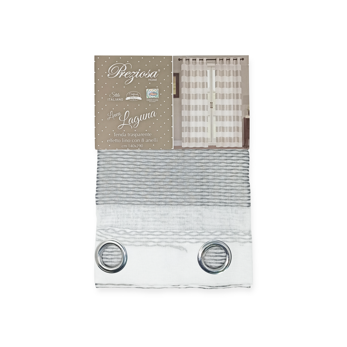 Tenda LAGUNA STRISCE 140x290 by Preziosa Home