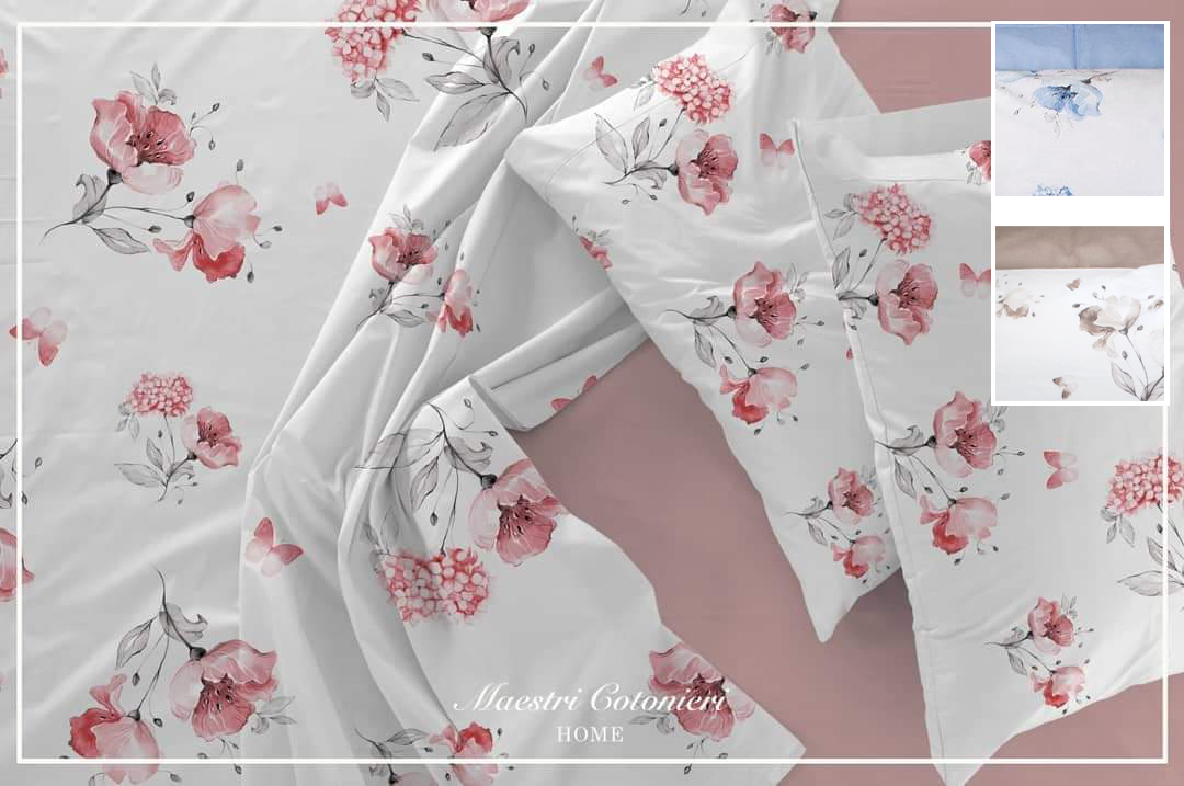 Completo Lenzuola BOTANIQUE By Maestri Cotonieri