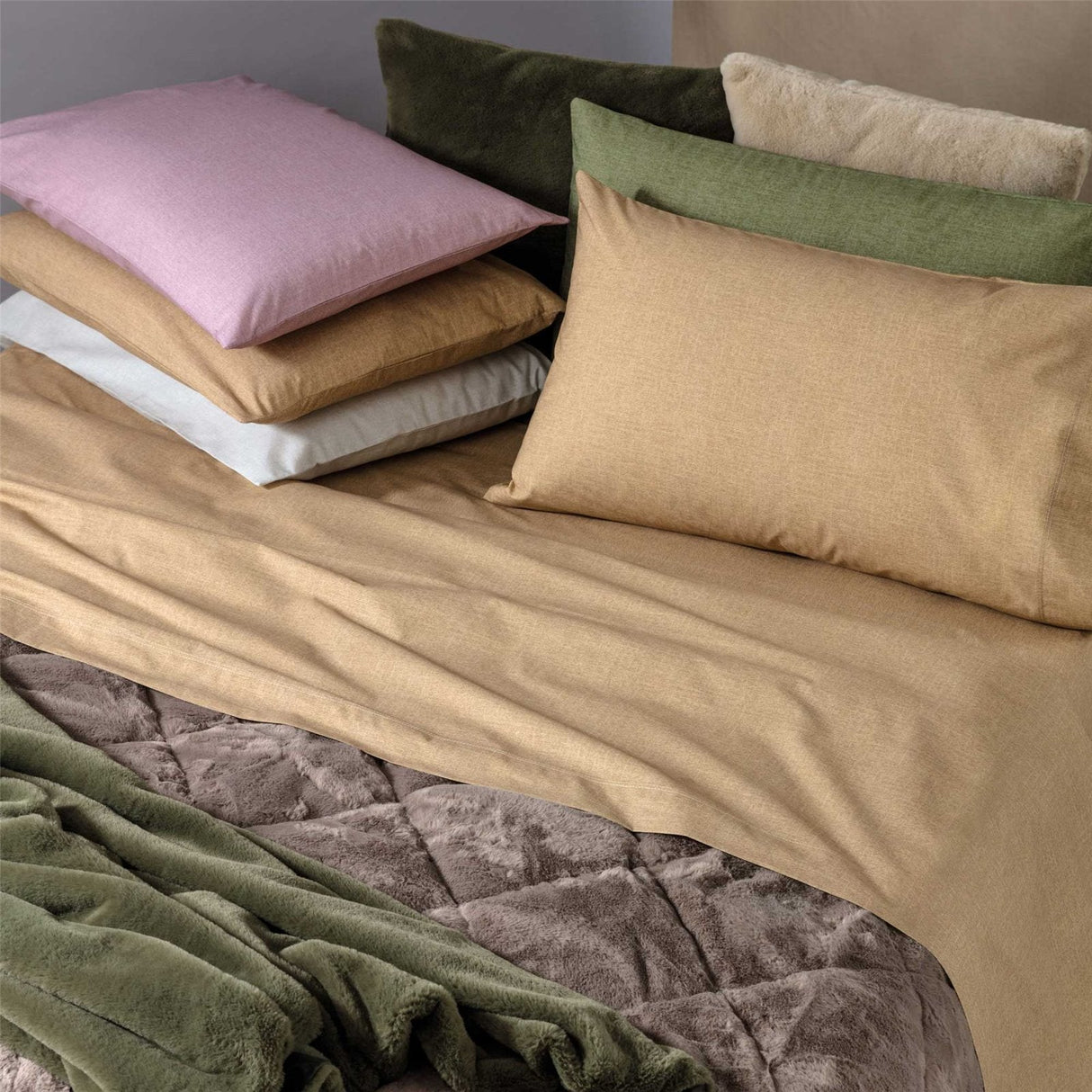 Completo Lenzuola singolo In Flanella SHADOW By Riviera