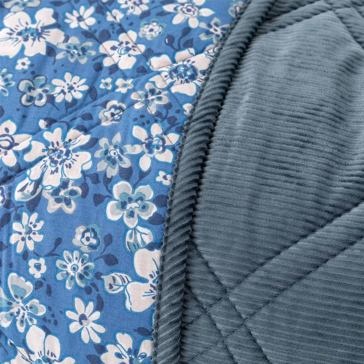 Coperta Plaid CONSIGLIA in velluto e cotone - Riviera