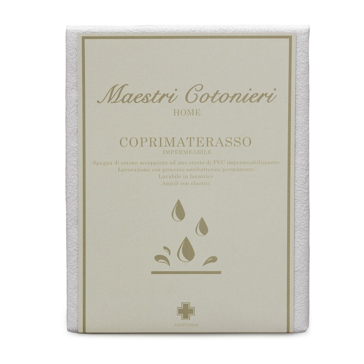 COPRIMATERASSO PROTECTOR SPUGNA IMPERMEABILE ANTIACARO BY MAESTRI COTONIERI