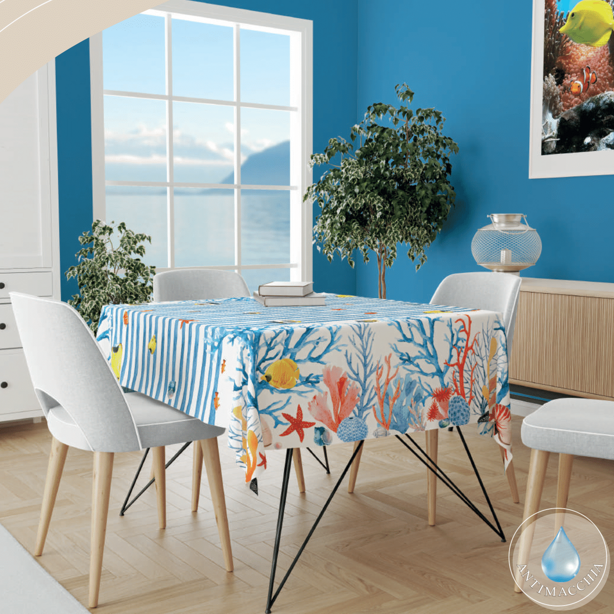 Tovaglia Antimacchia CORAL x18 By Antica Tessitura Italiana