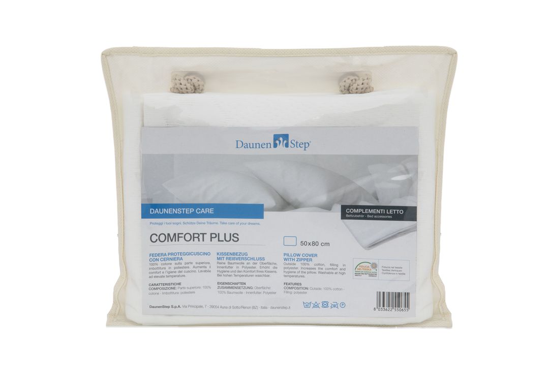 Federa Proteggi Cuscino Comfort Plus By Daunen Step