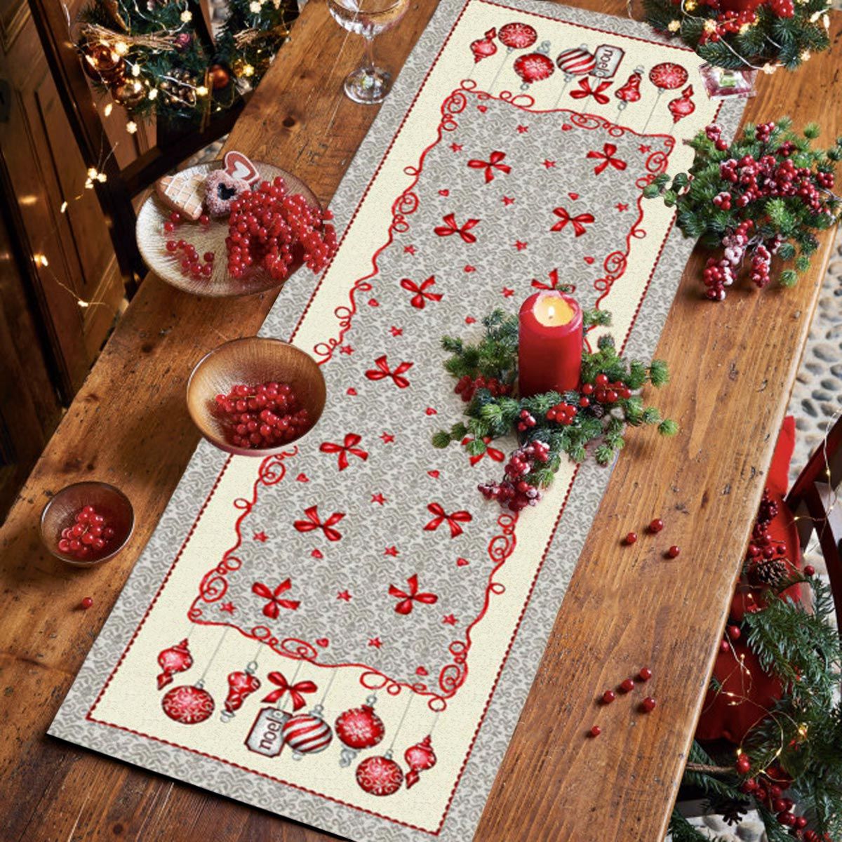 Runner GHIRIGORI By Maestri Cotonieri (Natale)