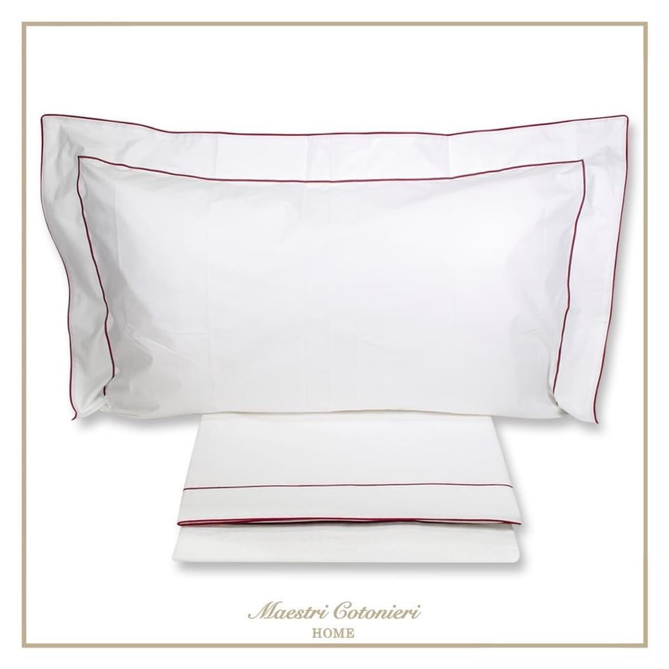Completo Lenzuola QUEEN Percalle 120 Fili by Maestri Cotonieri