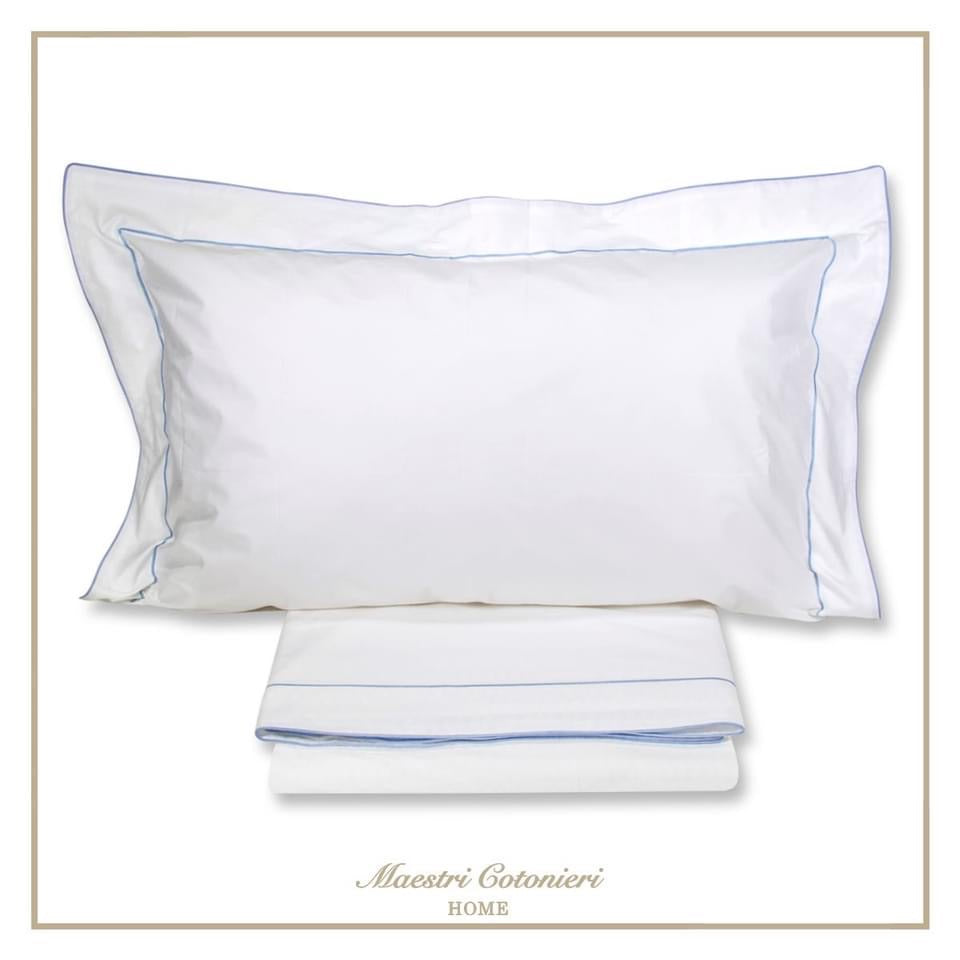 Completo Lenzuola QUEEN Percalle 120 Fili by Maestri Cotonieri
