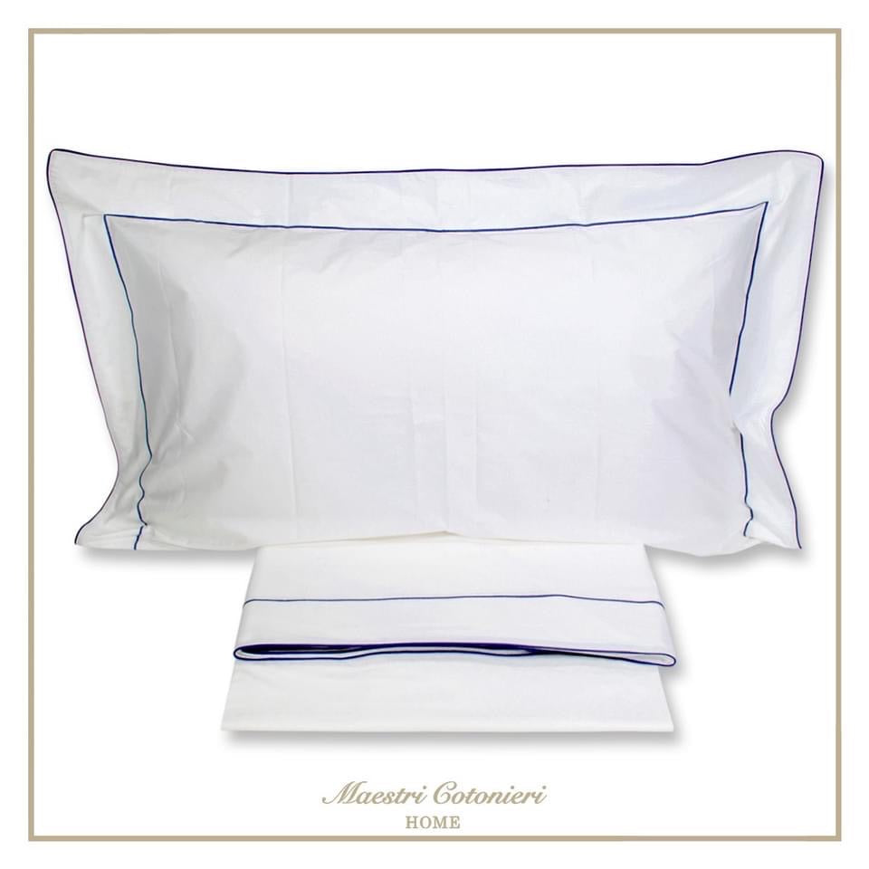 Completo Lenzuola QUEEN Percalle 120 Fili by Maestri Cotonieri