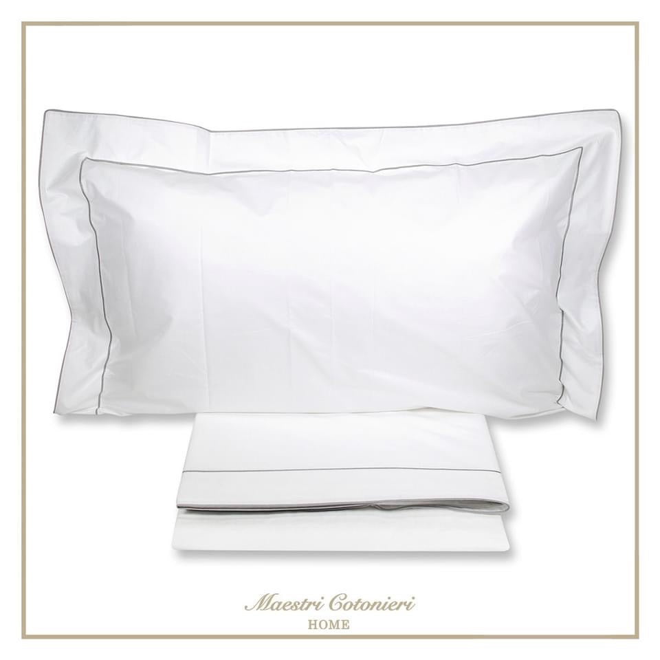 Completo Lenzuola QUEEN Percalle 120 Fili by Maestri Cotonieri