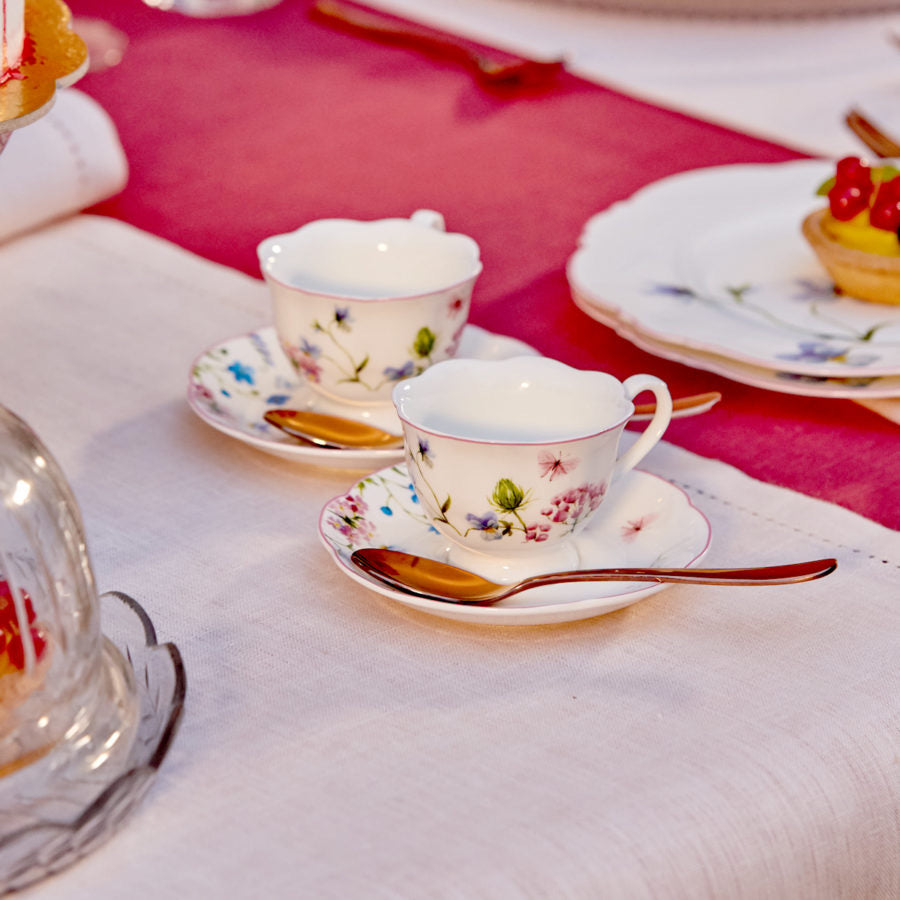 Set 2 tazzine THE' FLOWER by Preziosa Luxury Home