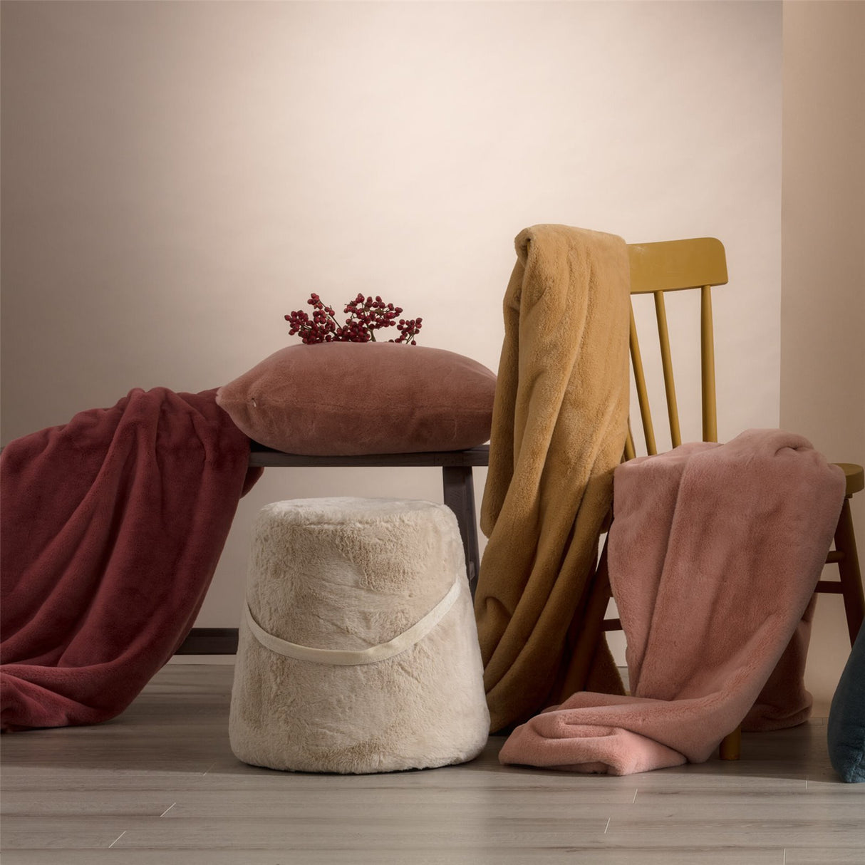 Plaid FURRY in ecopelliccia lapin by Riviera (Natale)