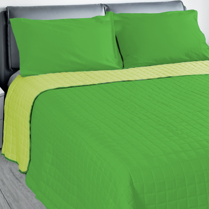 Trapuntino BICOLOR piazza e mezza in Cotone By Acca24