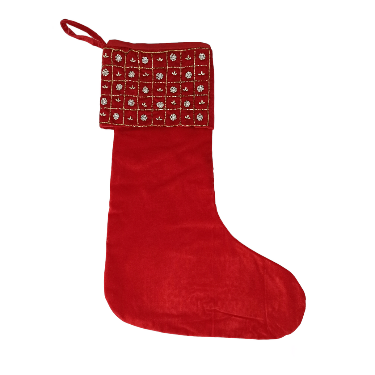 Calza Befana ROSSO VELLUTO By Hanna Home (Natale)
