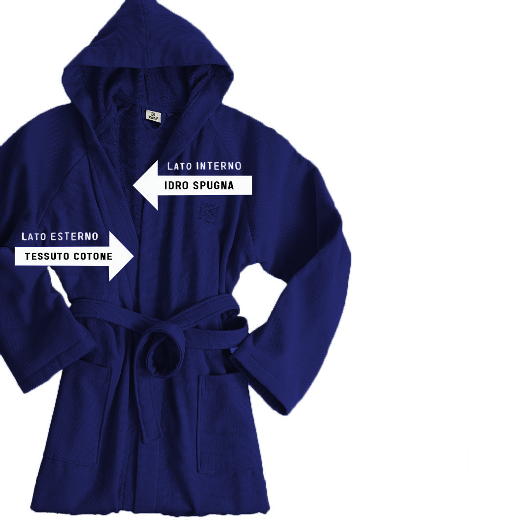 Accappatoio POLO in microspugna da S a XXL By Karì