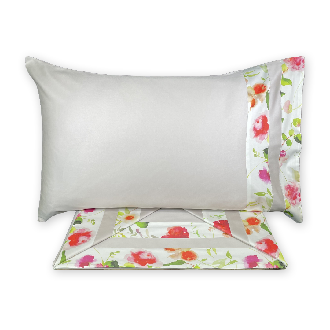 Completo Lenzuola CLEOPATRA raso by Le Broderie Arte Fiorentina