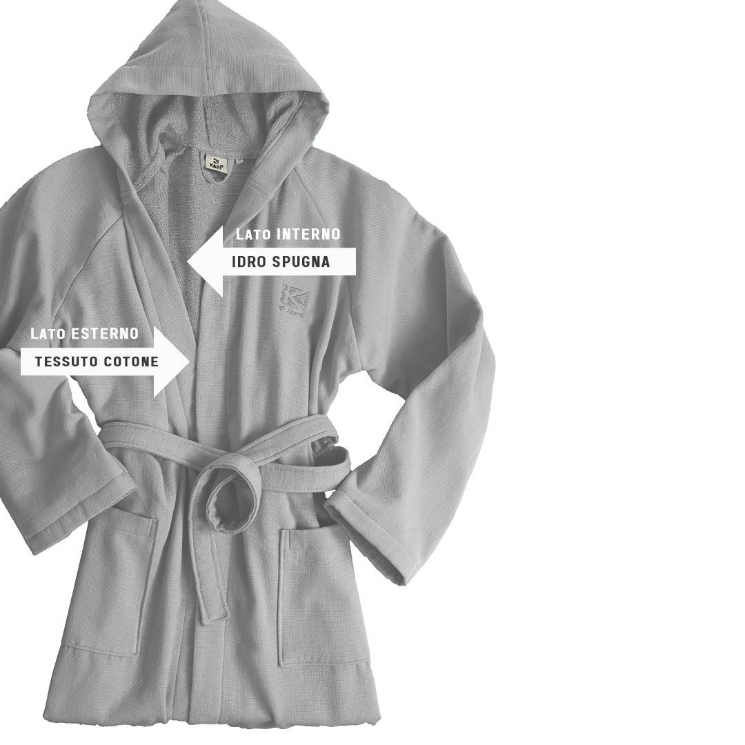 Accappatoio POLO in microspugna da S a XXL By Karì