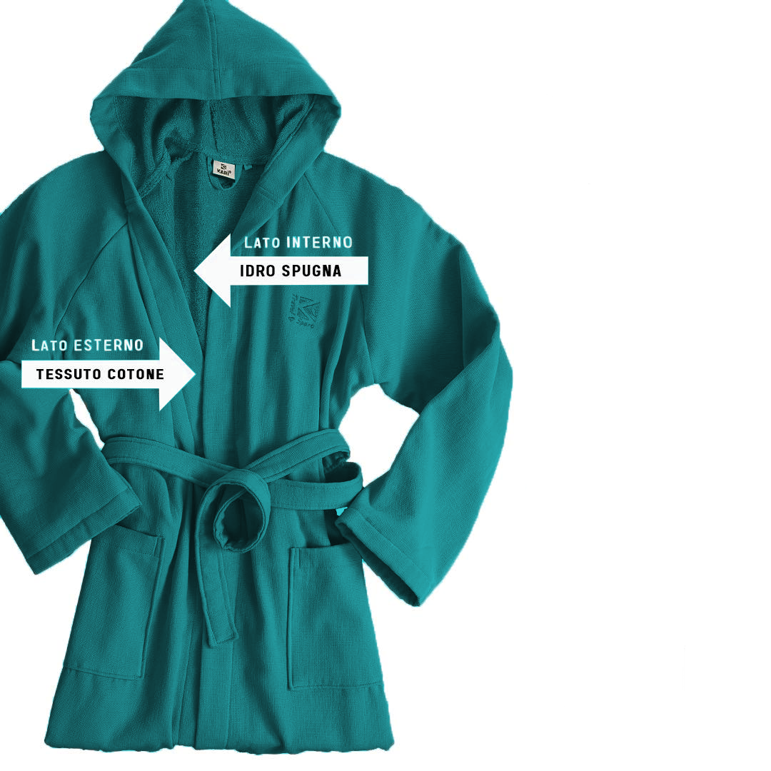 Accappatoio POLO in microspugna da S a XXL By Karì