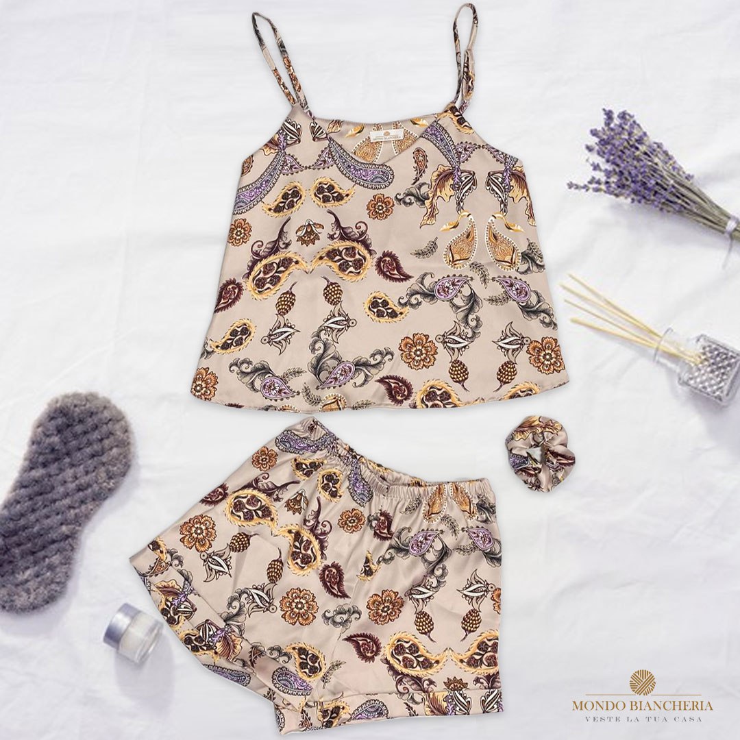 Pigiama In Raso "ERICA" by Mondo Biancheria