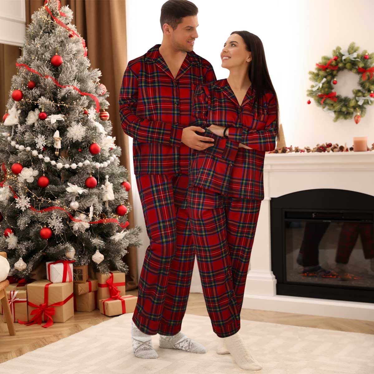 Pigiama Donna In Flanella TARTAN XXL By Maestri Cotonieri (Natale)