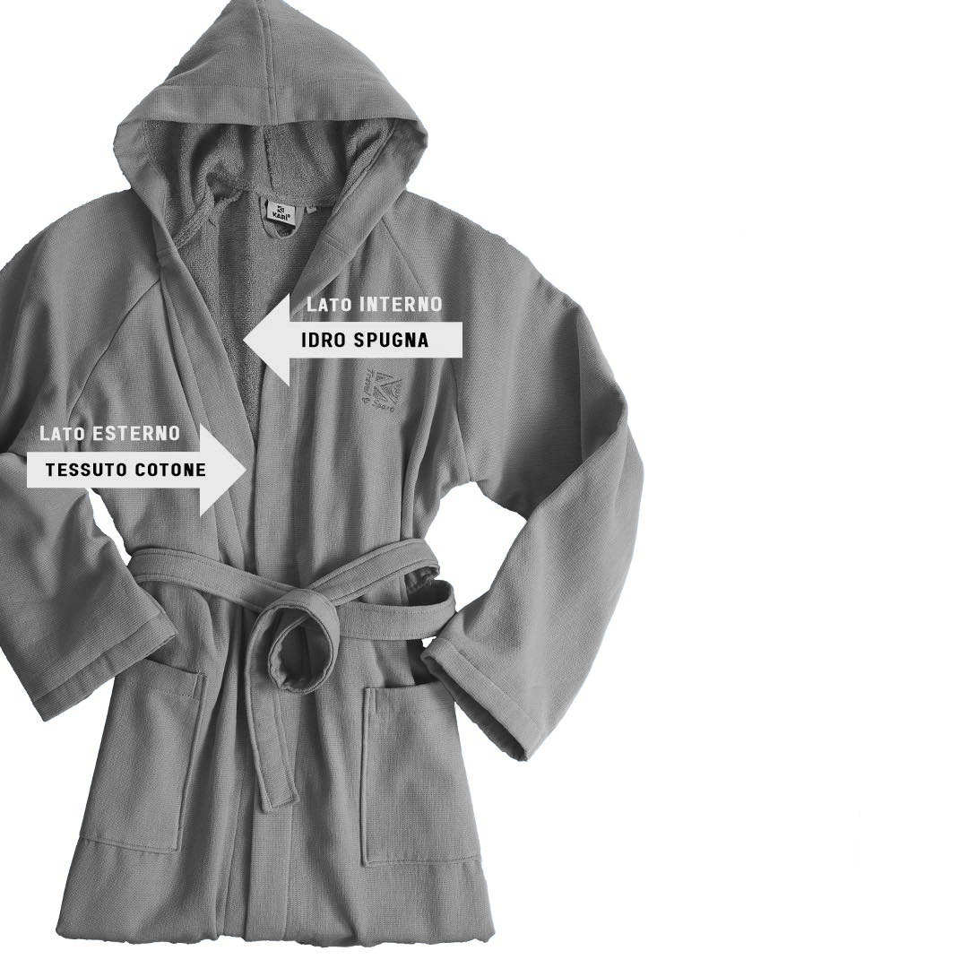 Accappatoio POLO in microspugna da S a XXL By Karì