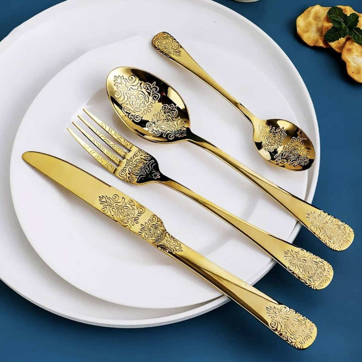 Set Posate 24 Pezzi ZARA In Acciaio Inox Colore oro o agento By Bavaria Ottingher