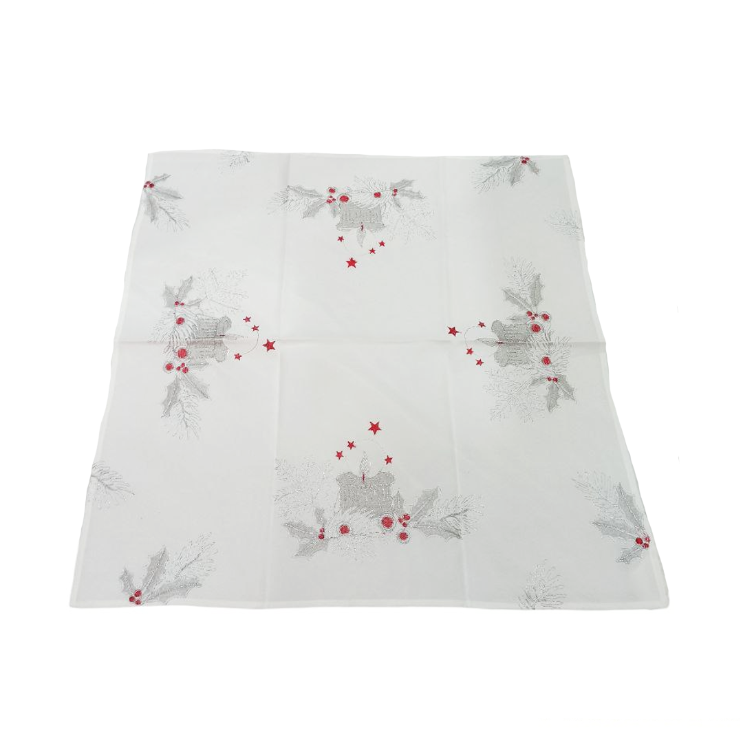 Centrotavola CANDELA NATALE 90x90 By Mondo Biancheria (Natale)