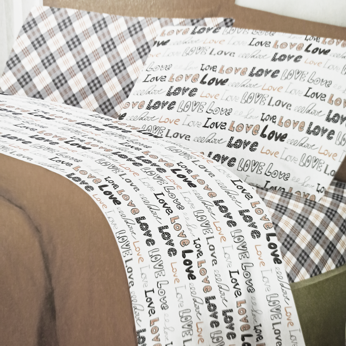 Completo Lenzuola LOVE LOVE By Pensieri Delicati