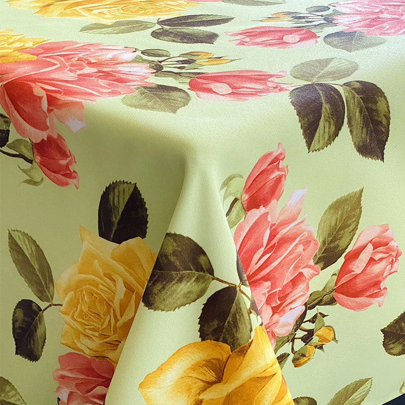 Tovaglia Antimacchia e Antistiro FANTASIA GREEN ROSE - Magilù