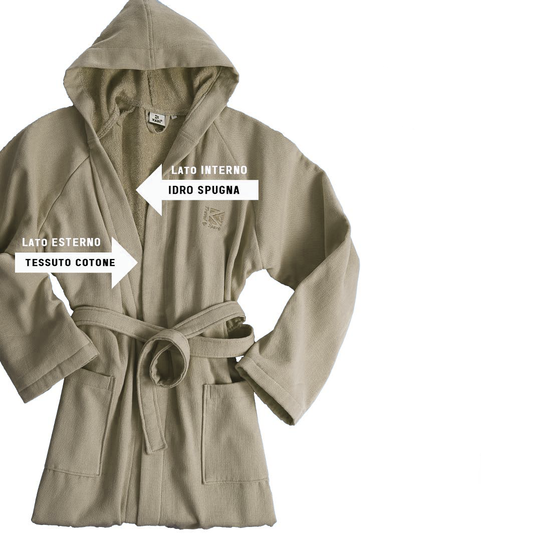 Accappatoio POLO in microspugna da S a XXL By Karì