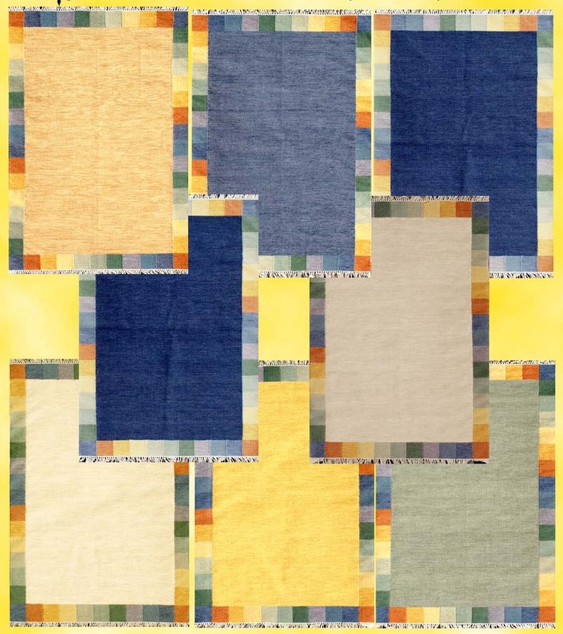 TAPPETO INDIANO ARCOBALENO CM 130X190 MIN 8 ASS