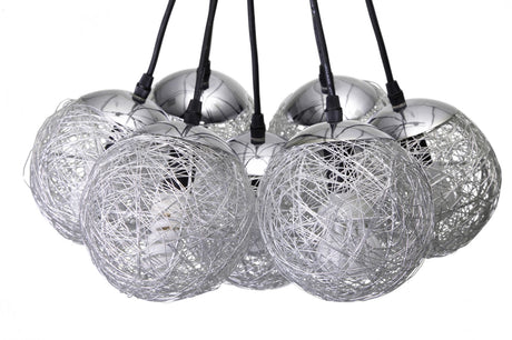 PARALUME DA SOFFITTO SATURN 7 LUCI Ø CM 15 (SFERA)
